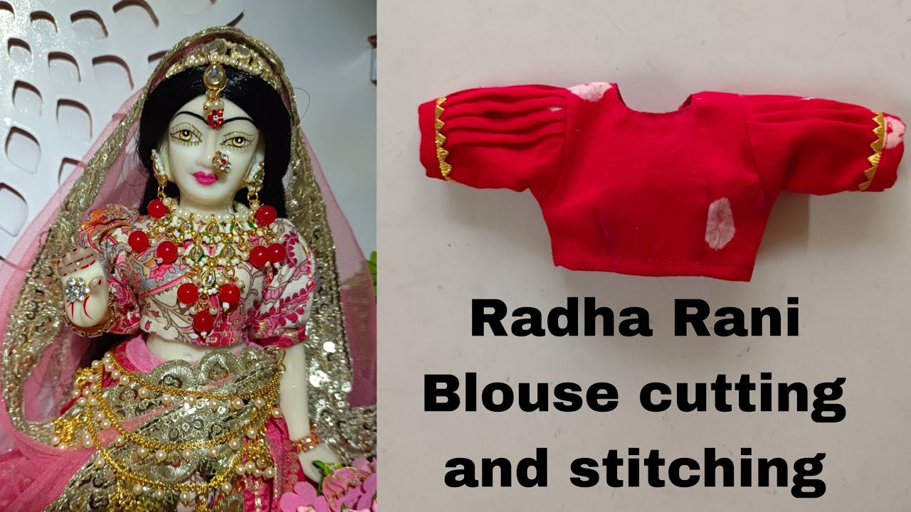Cutting And Stitching Radha Rani Puff Style Blouse || Sabhi Size Mai Bnaye Radha Rani Ka Blouse ||
