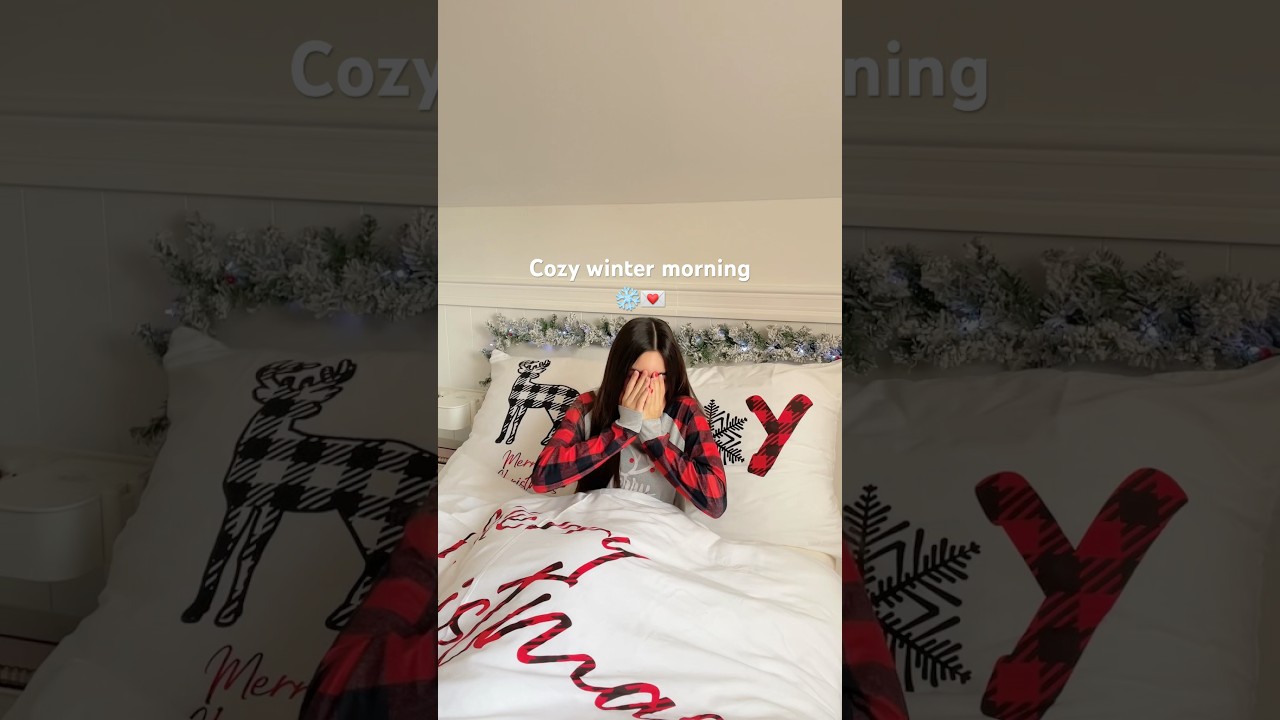 Cozy winter morning routine❄️ Making 2025 vision board💌 #winter #morning #routine #lifestyle #vlog