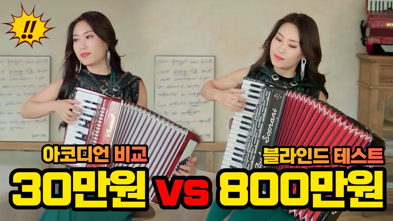 30만원 VS 800만원 아코디언!! 여러분 맞춰 보세요~! /accordion
