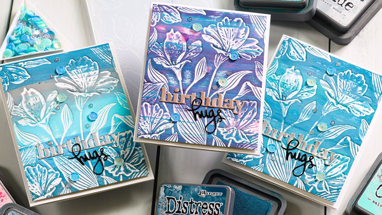 Distress Oxide Ink Rub + Tim Holtz's New Distress Color Uncharted Mariner!