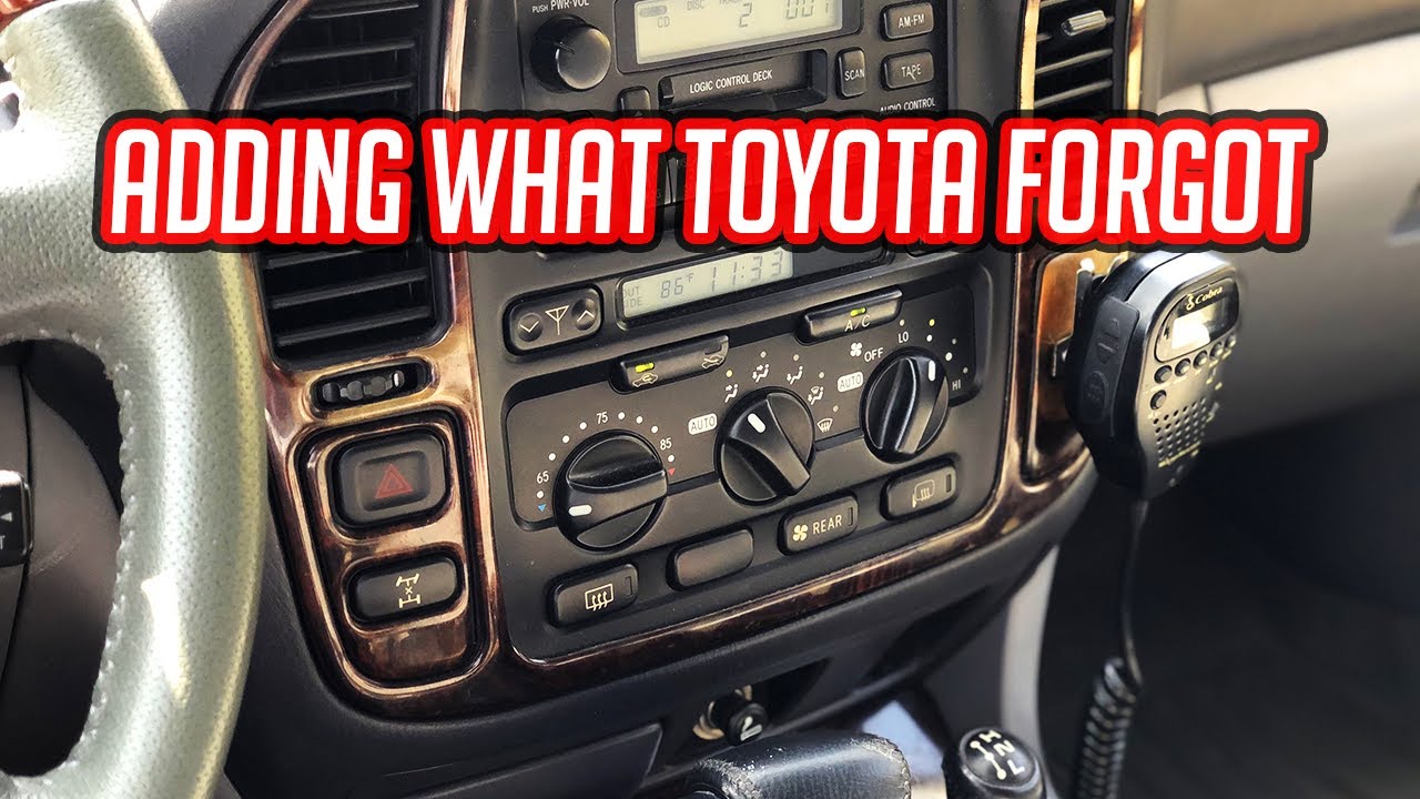 Adding a crucial (and much needed) off-road component, DIY cabin air filter to the Land Cruiser 100