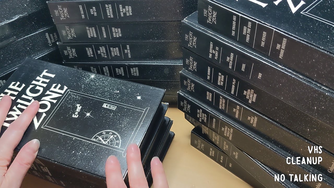 ASMR | Plastic VHS Tape Boxes, Checking & Wiping - No Talking