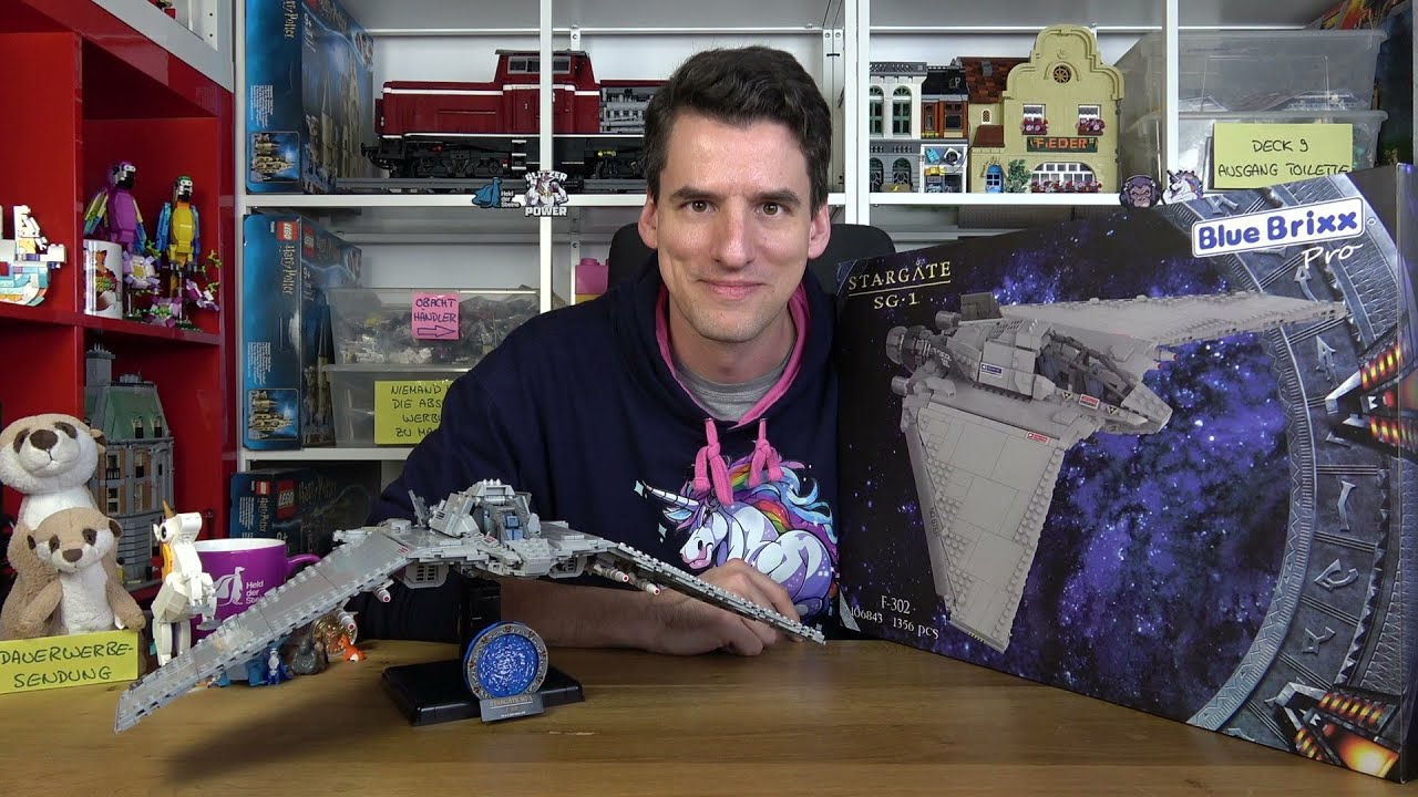 Stargate SG-1 F-302 mit traumhaften Prints, aber ohne Cockpit-Scheibe: BlueBrixx® 106843 für 80€