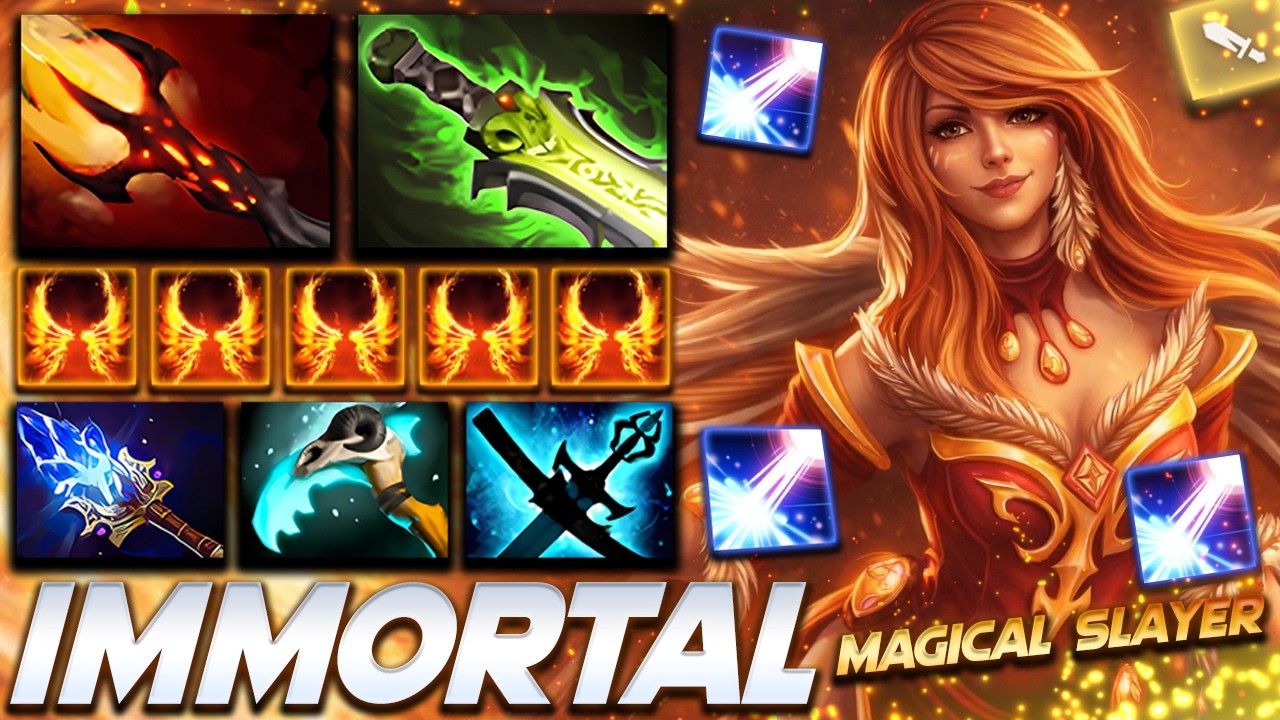 LINA IMMORTAL FIRE SLAYER - Dota 2 Pro Gameplay [Watch & Learn]