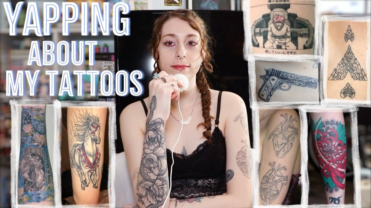 Tattoo Tour | ASMR Whisper Ramble | Story Time | Show and Tell