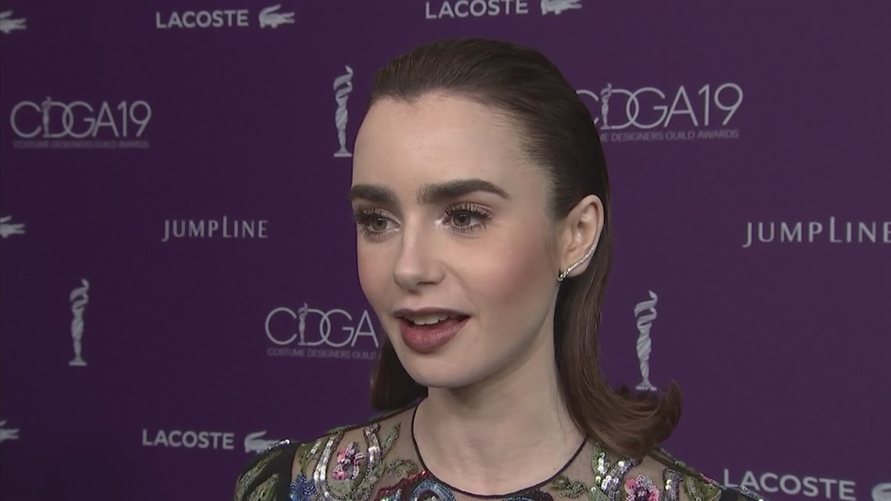 Mandy Moore and Lily Collins reveal their Oscar favourites at the Costume Designers Guild Awards