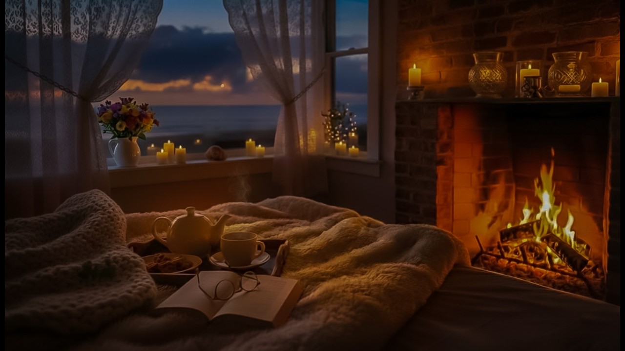 Noche de Reflexión y Calma: Relato para el Alma, entre Chimenea y los Sonidos del Mar.