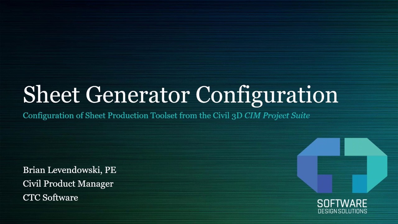 Configuring Sheet Generator from the CIM Project Suite for efficient plan production
