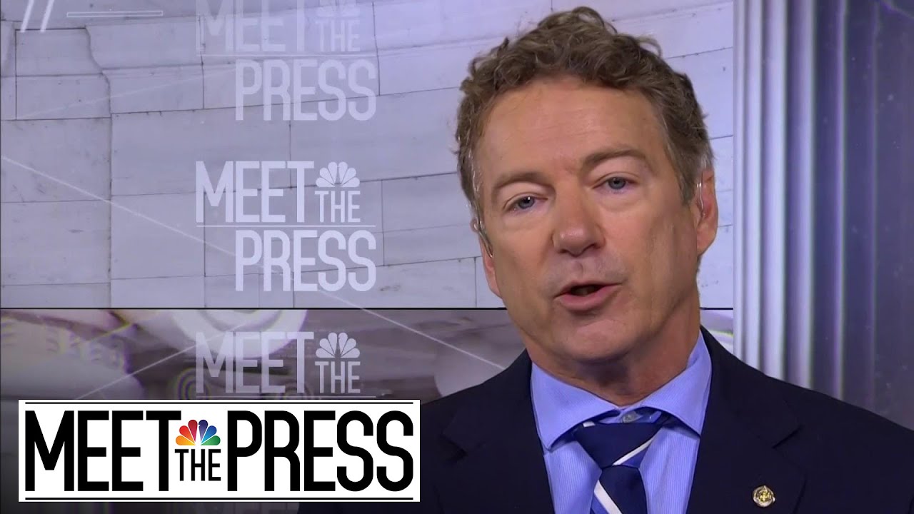 Full Rand Paul: 'Arrogant' To Use Saddam Hussein Rule To Attack Iran | Meet The Press | NBC News