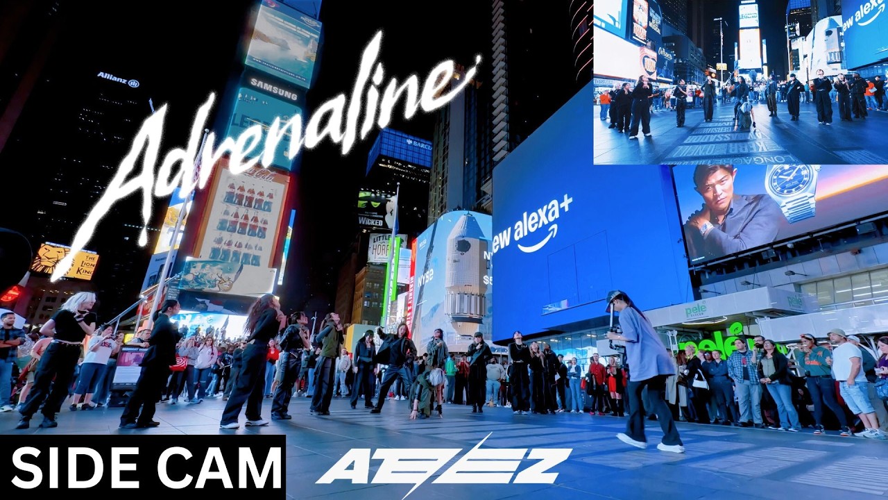 [SIDE CAM | KPOP IN PUBLIC TIMES SQUARE | ONE TAKE] ATEEZ (에이티즈) - ‘Adrenaline’ | Dance Cover