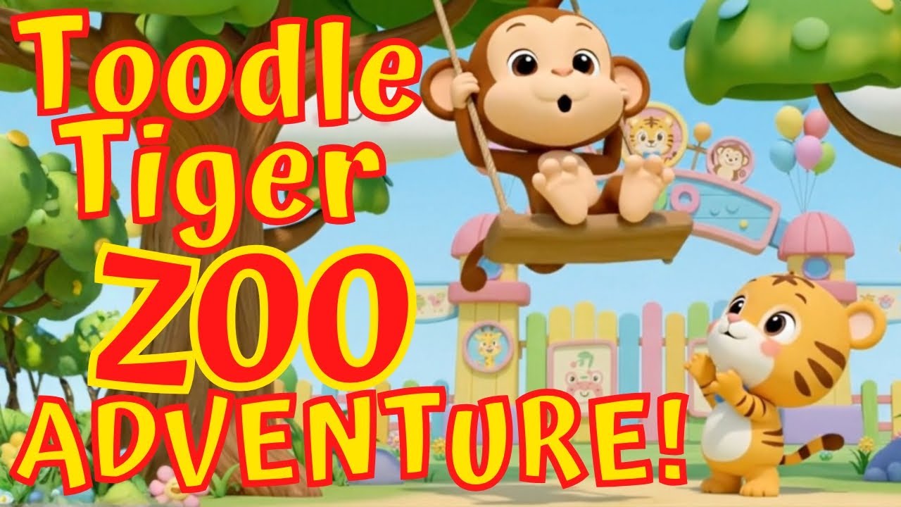 Toodle Tiger Zoo Friends | Toddler Learning Songs & Dance | At The Zoo With Toodle Tiger