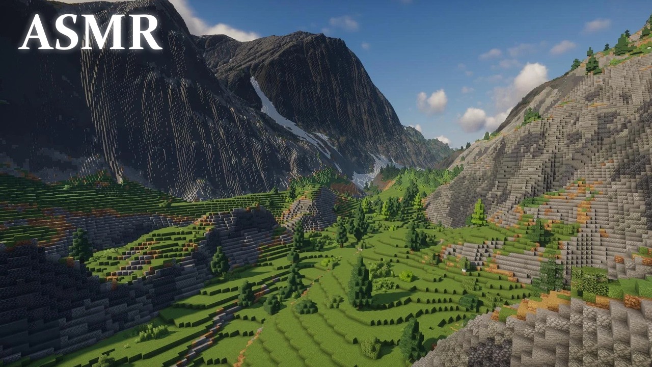 (ASMR MINECRAFT) Building a Medieval CASTLE in MINECRAFT!