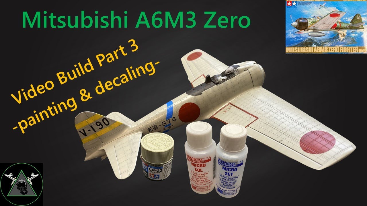Mitsubishi Zero A6M3 1/48 Tamiya Video Build Part 3