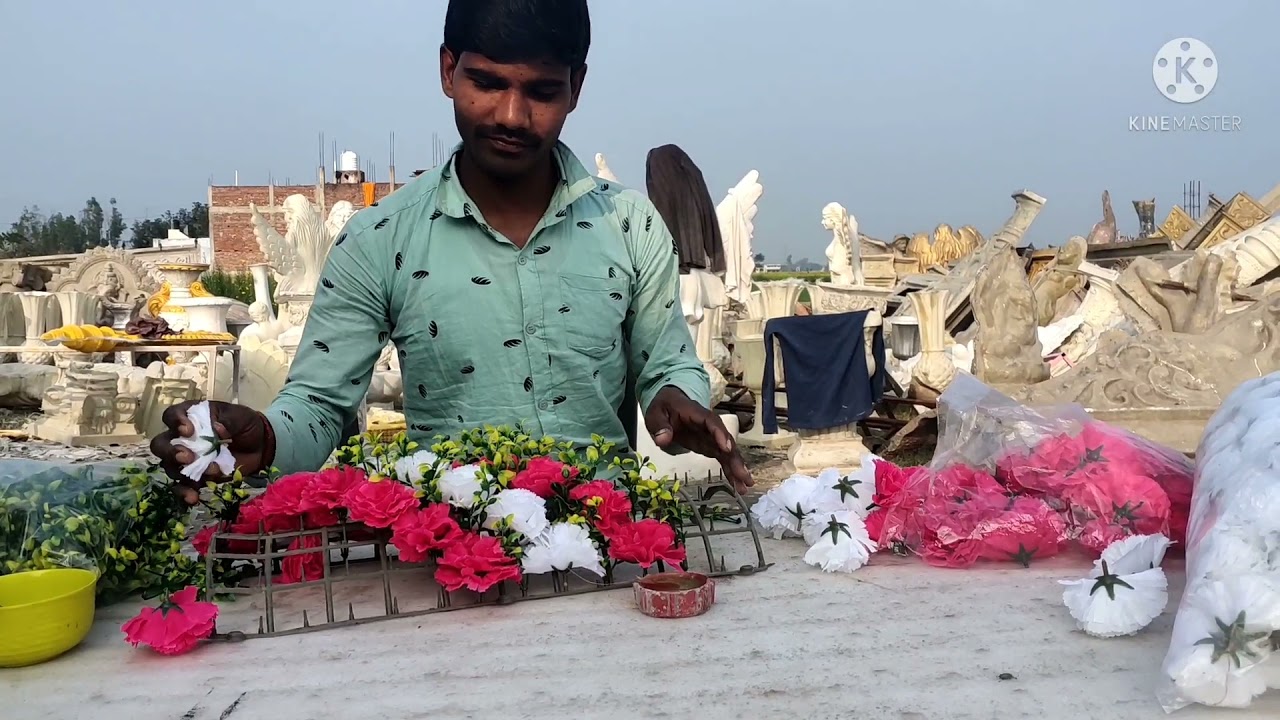 How Make It Ready To Chatai  Part  No.10 New Design Chatai Use Wedding Flower Decoration