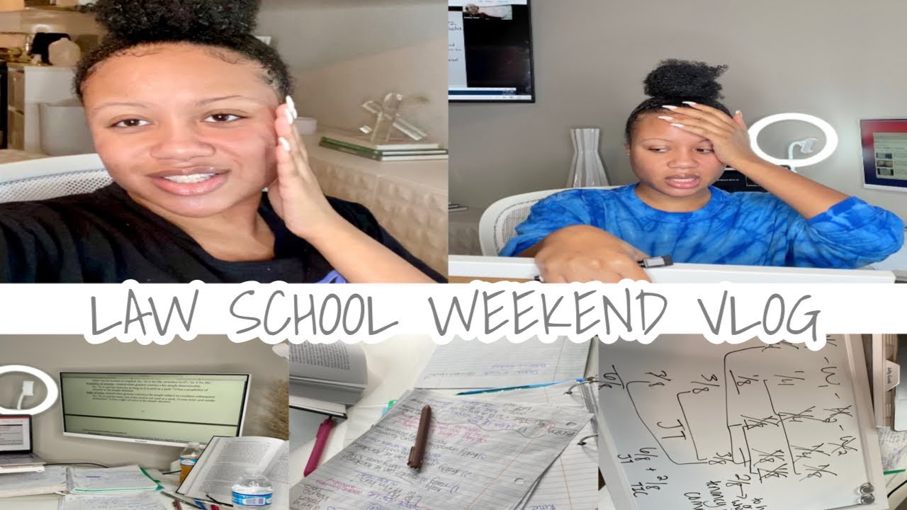 LAW SCHOOL WEEKEND VLOG | REVIEW & STUDY WITH ME