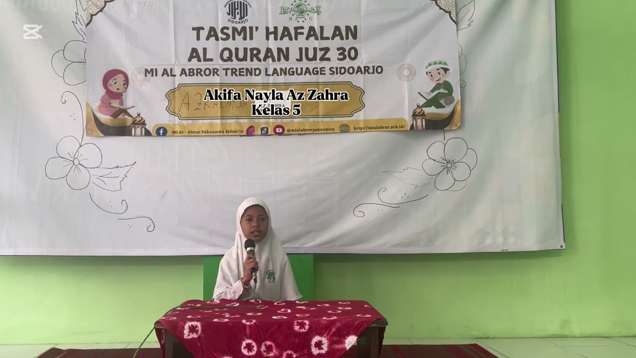 TASMI' JUZ 30 AKIFA NAYLA KELAS 5 || SURAT AL LAHAB AN NASHR DAN AL KAFIRUN