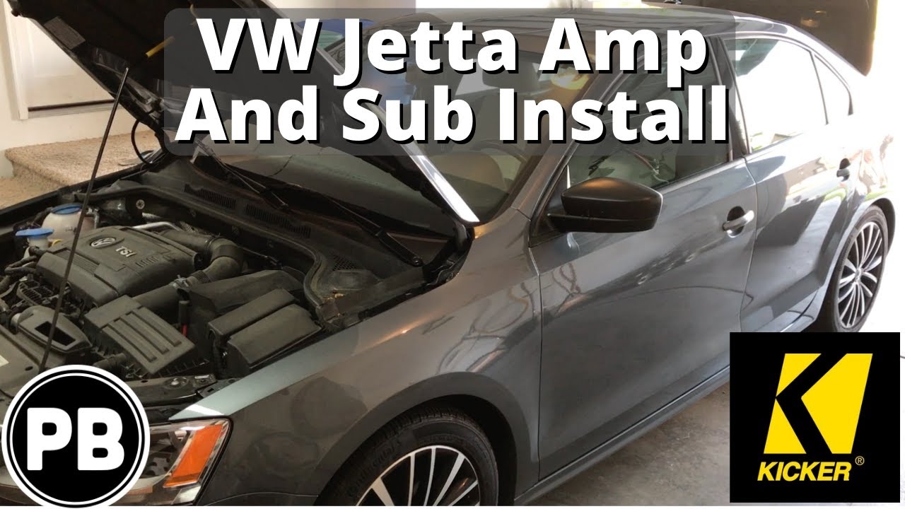 2011 - 2018 VW Jetta Sub and Amp Install (To Factory Radio)