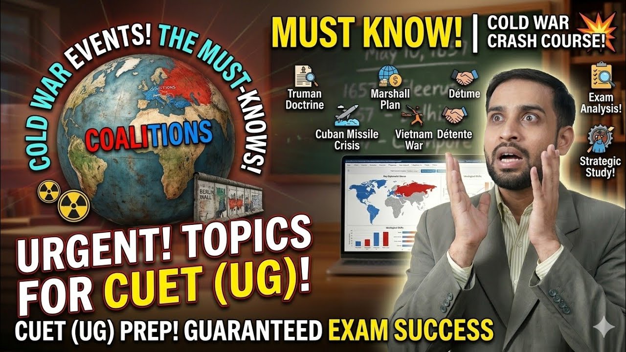 COLD WAR EVENT AND IMPORTANT TOPICS #politicalscience #cuet #cuetug #pyq #cuetugpreparation 