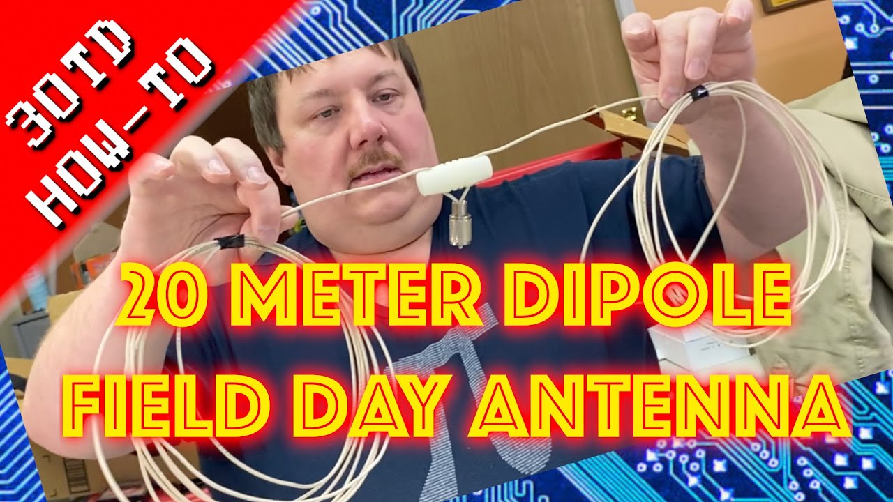20 Meter Dipole Field Day Antenna - Quick Ham Radio Antenna Build - 3 Old Tech Dudes