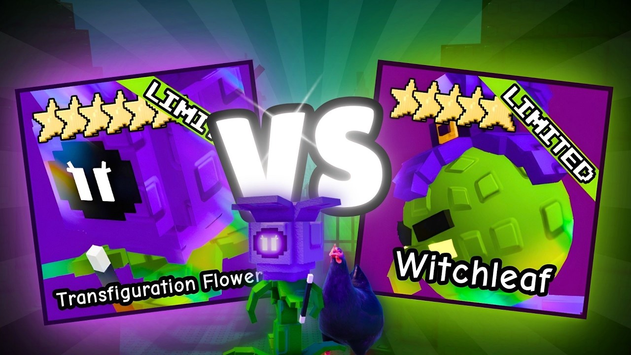 NEW Transfiguration Flower VS Witchleaf Which One is Better? | Garden Tower Defense