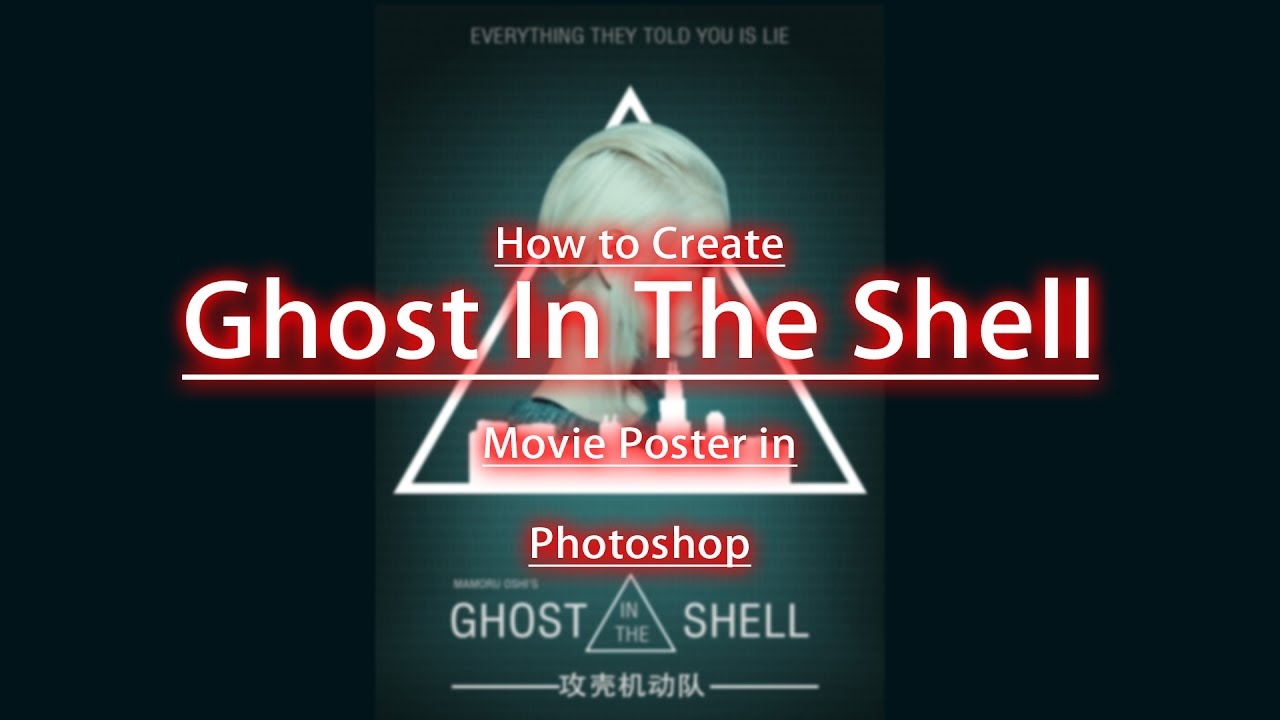 How to Create Ghost In The Shell Movie Poster in Photoshop | Cinematic Poster | Cursed Artist