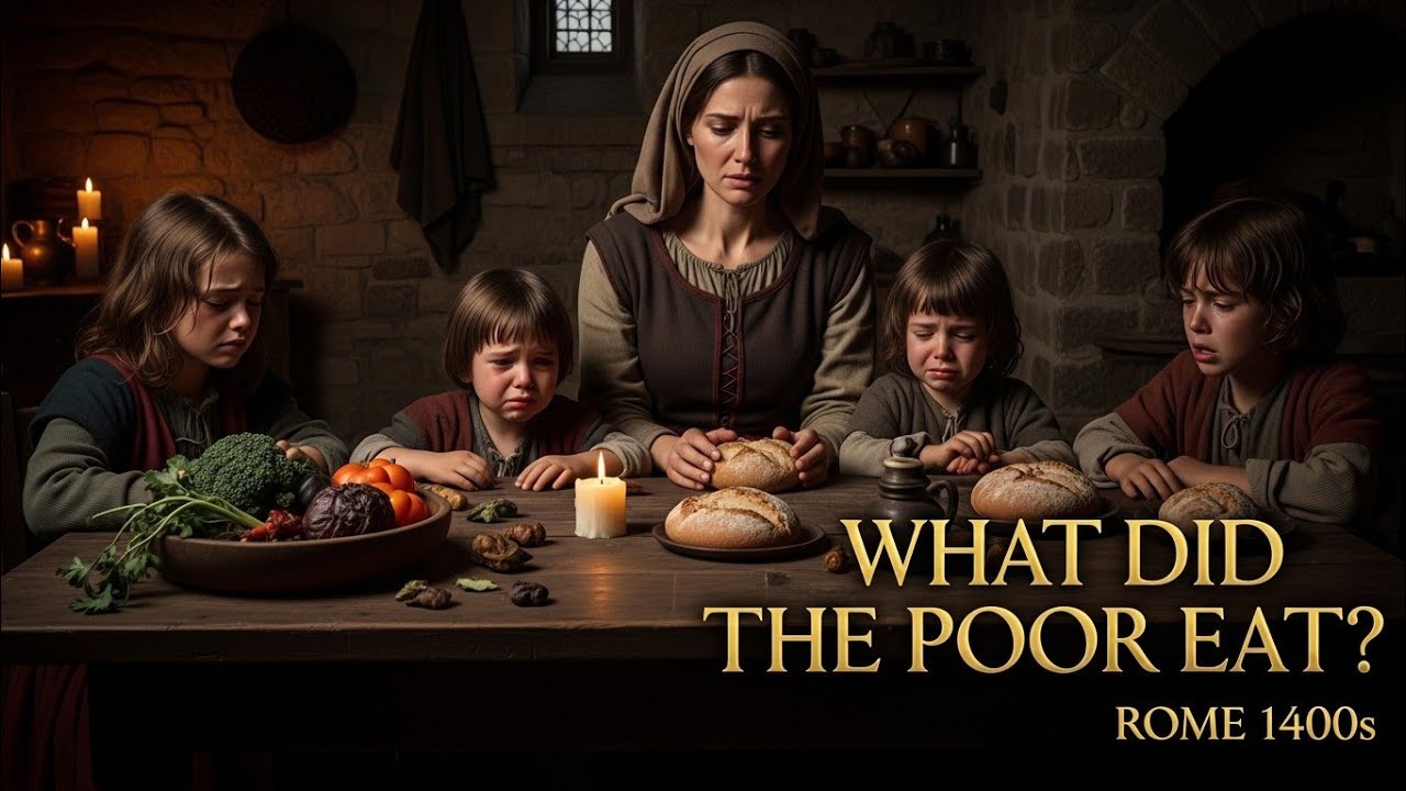 What Poor People Ate in Rome (1400s) – Medieval Life (AI reconstruction)