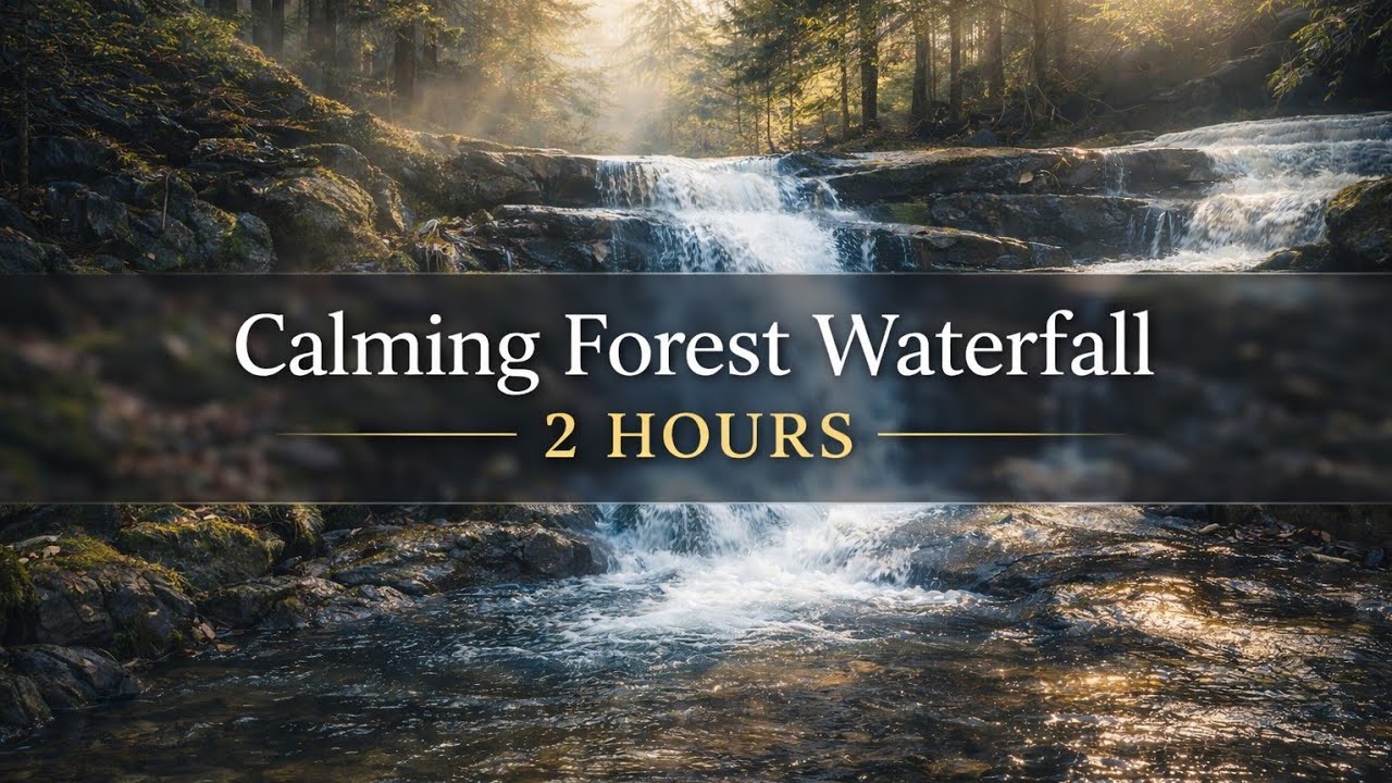 2 Hours Forest Cascade Sounds 🌿 Episode 1.0.0 Natural White Noise for Sleep, Focus & Meditation. 