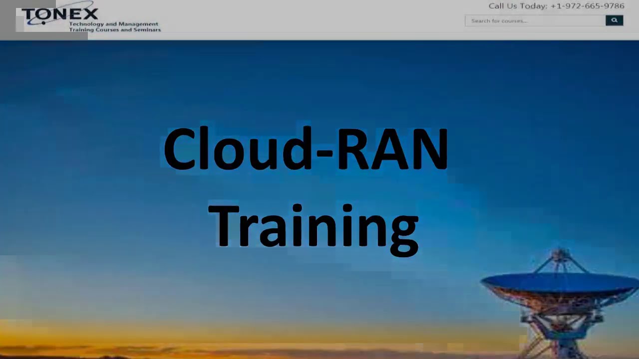 Centralized Radio Access Network (C-RAN) Training