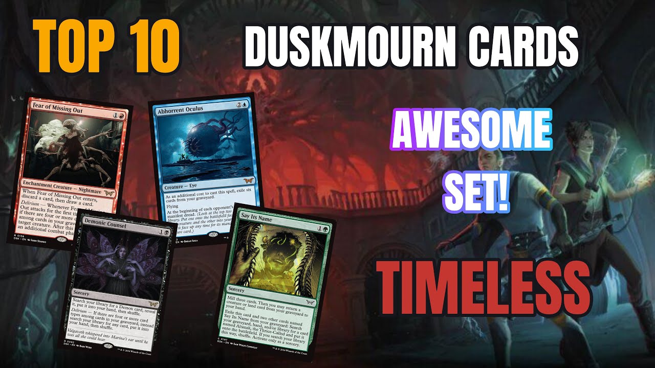 Top 10 Best Duskmourn Cards for Timeless | Magic Arena #mtg #timeless