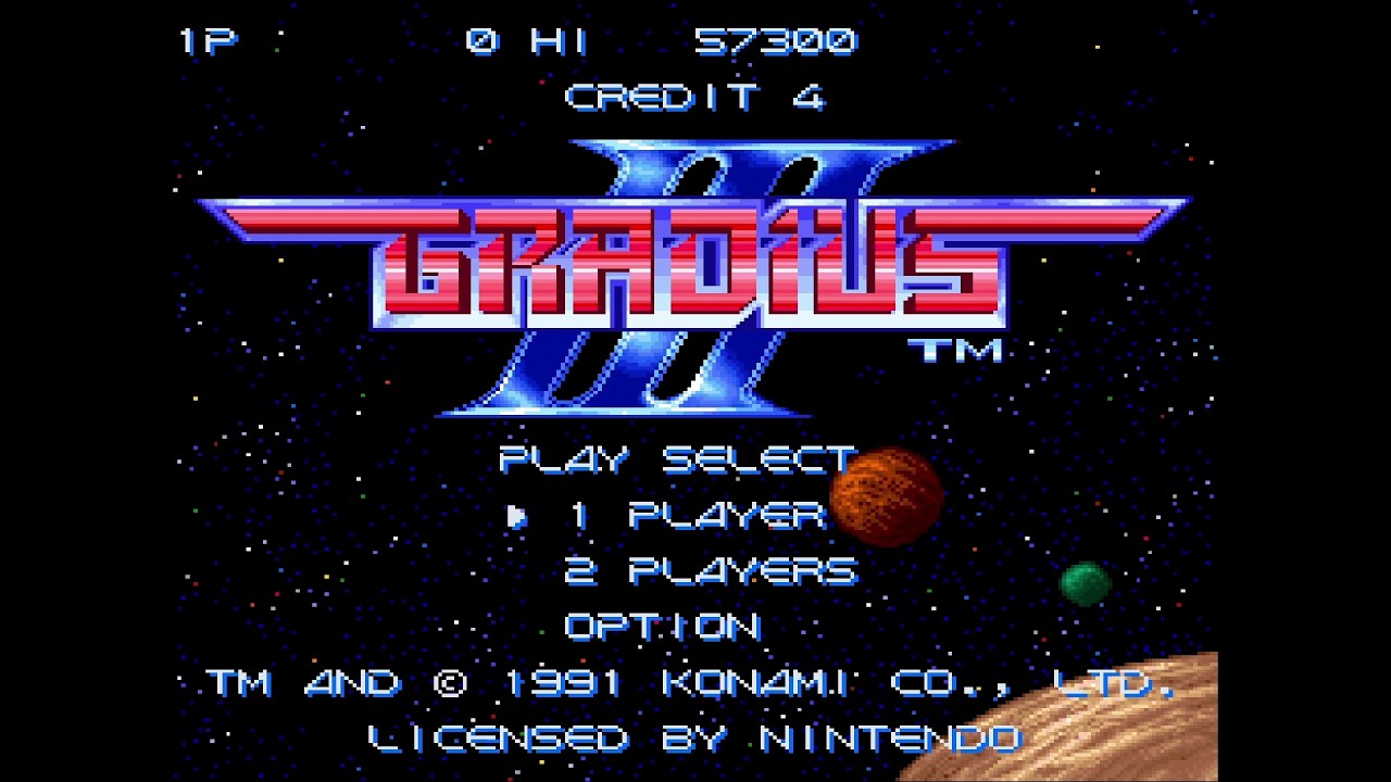 Gradius III (Super Famicom) Edit Mode Difficulty Normal 2-All No Miss 3-9 1,588,900pts