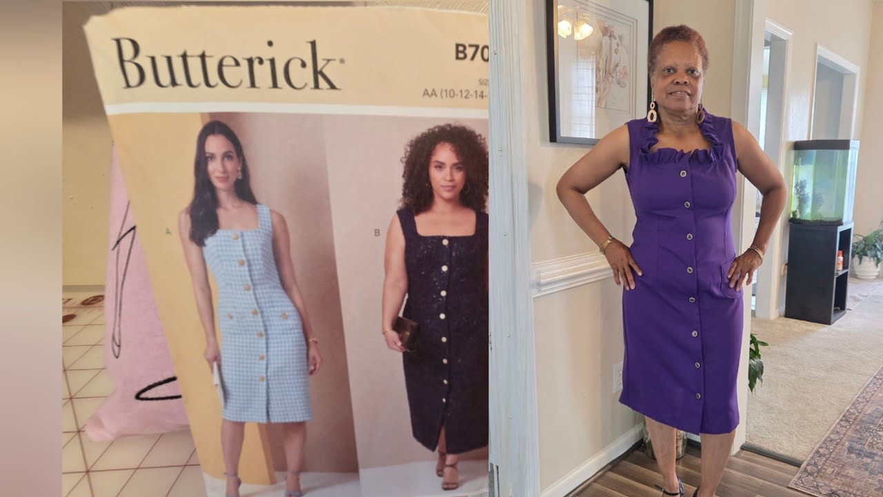 I made Butterick 7022.  I added a ruffle & look at her now!  7/15/25