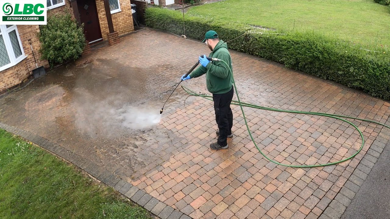 Pressure Washing Block Paving Driveway