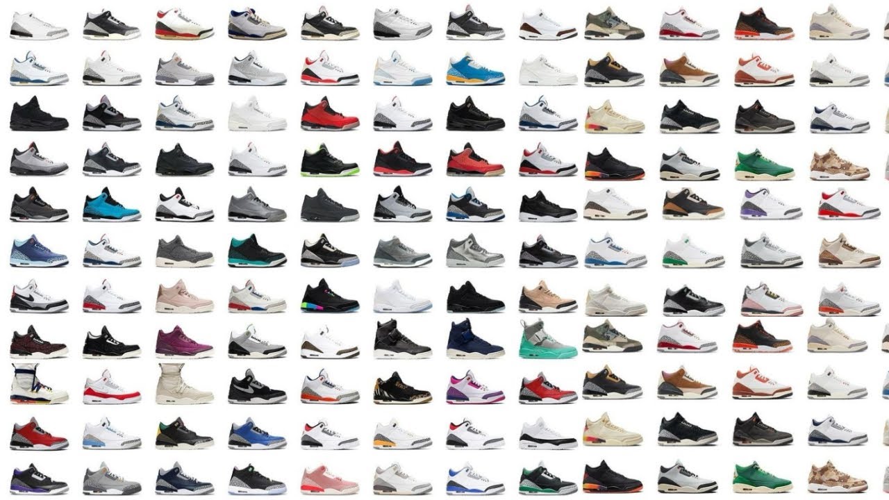 EVERY JORDAN 3 (1988-2024)
