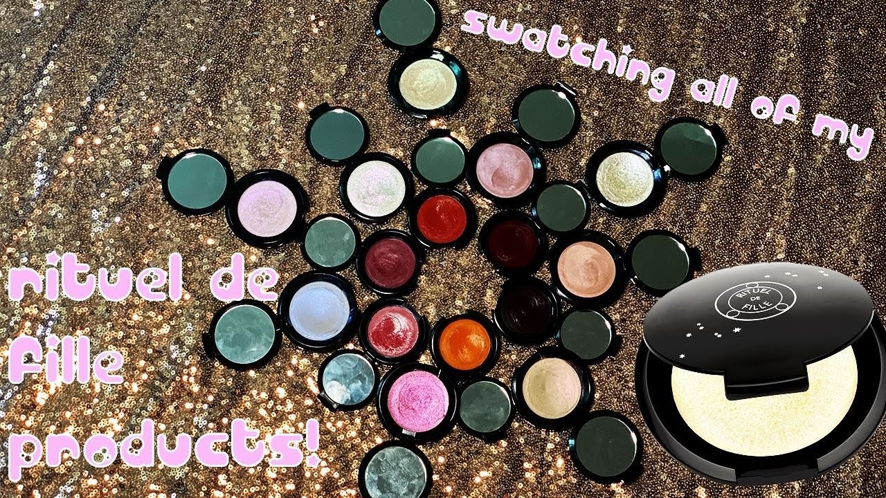swatching all of my rituel de fille blushes and highlights / so sparkly | hautemesstom