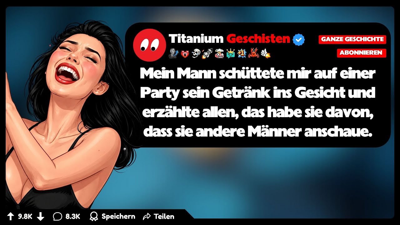 [GANZE GESCHICHTE] Mein Mann schüttete mir auf einer Party sein Getränk ins Gesicht und erzählte ...