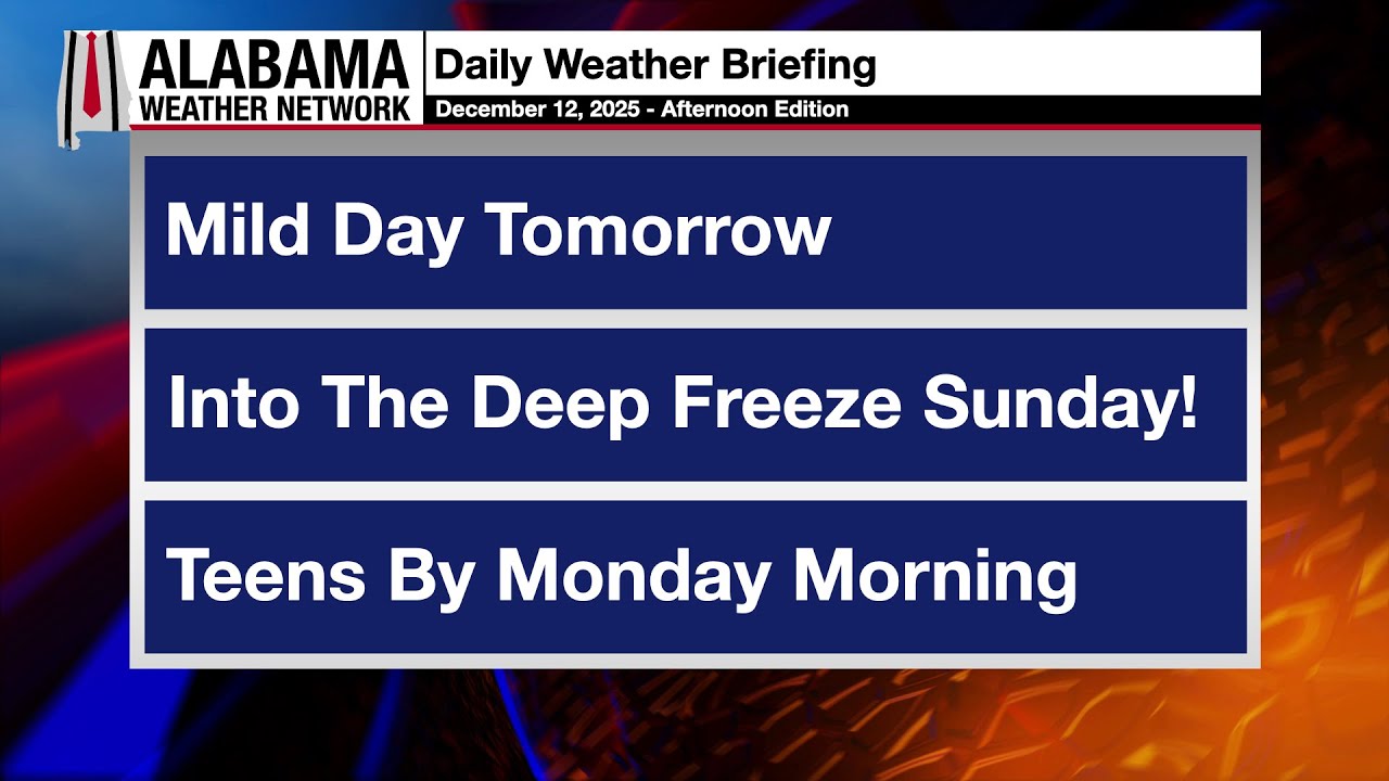 James Spann's Afternoon Briefing - Friday 12.12.25