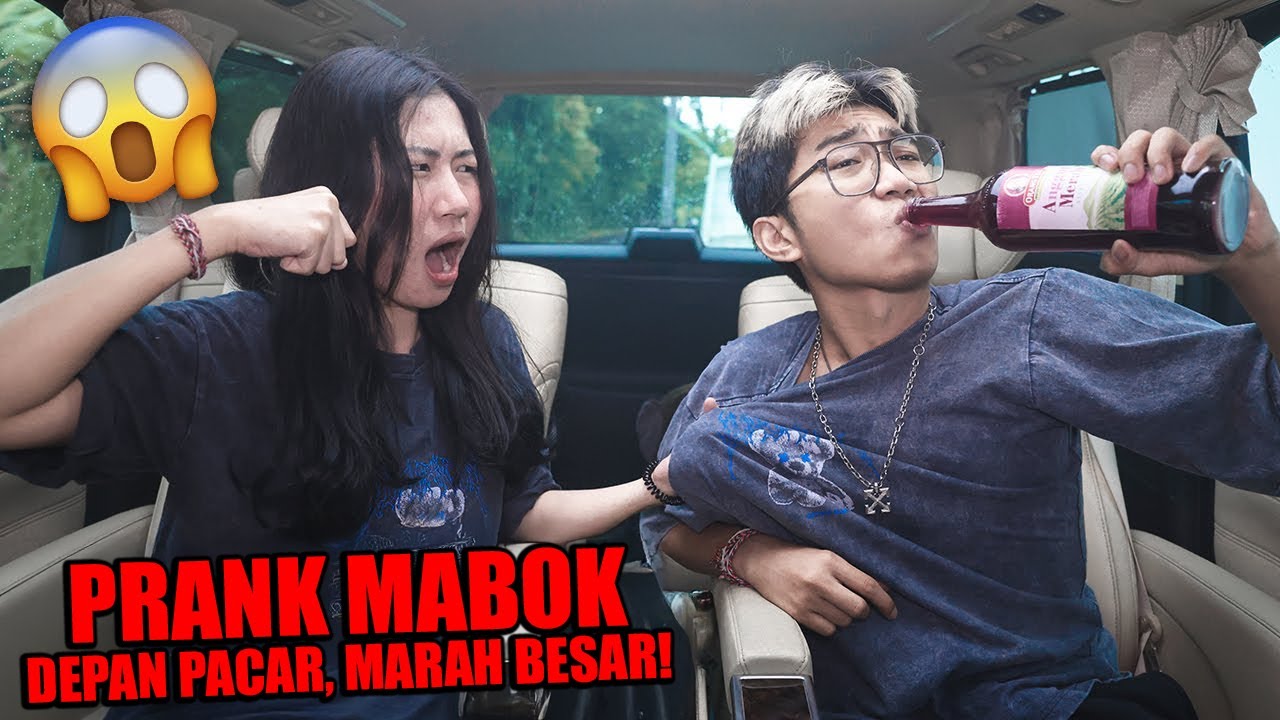 PARAH! PRANK MAB0K DEPAN PACAR AUTO MARAH BESAR!!! BOTOL SAMPAI PECAH!!!