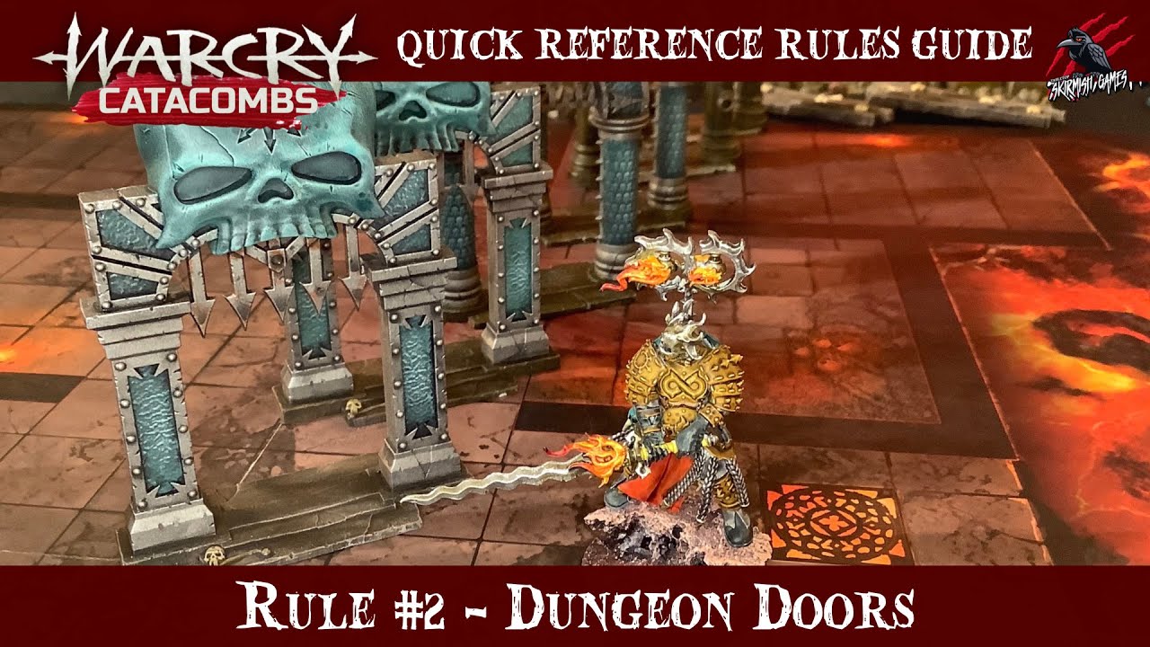 WARCRY CATACOMBS DOORS - WARCRY QUICK RULES REFERENCE GUIDE #2- Warhammer Age of Sigmar Warcry Rules