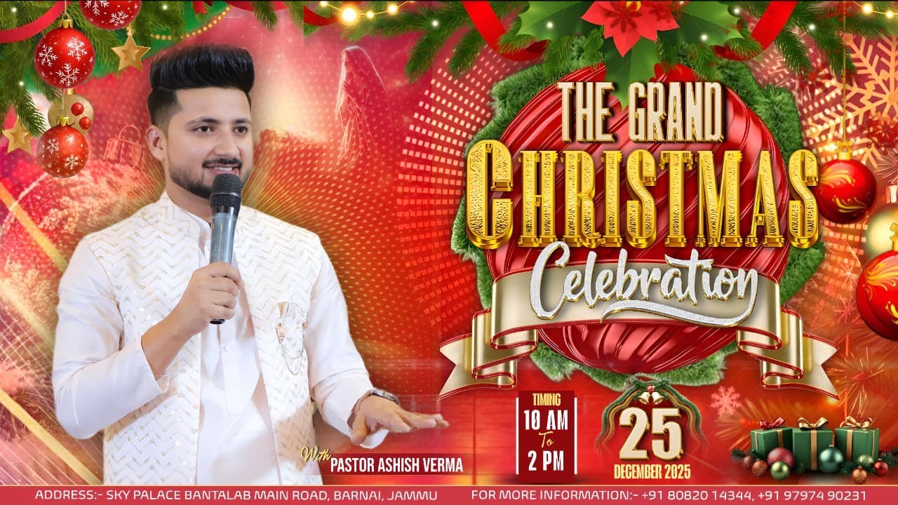 The Grand Christmas Celebration Meeting (25-Dec-2025) | Ashish Verma Ministries