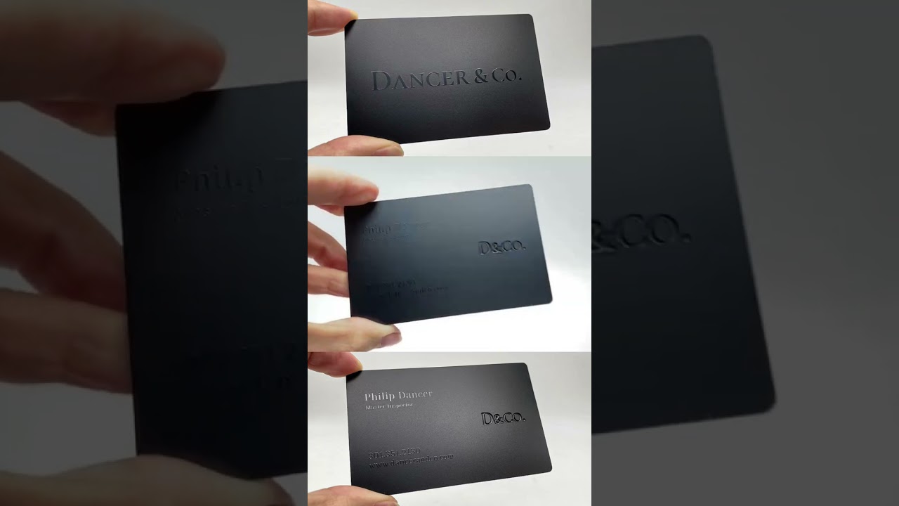 Black Metal Mirror Cards by Neil Jou Productions