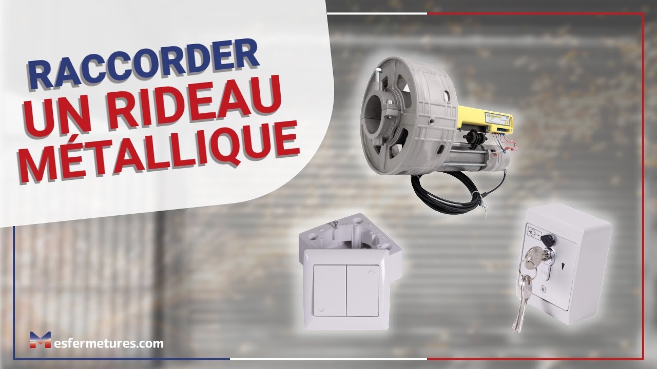 Comment raccorder un moteur central de rideau métallique ?