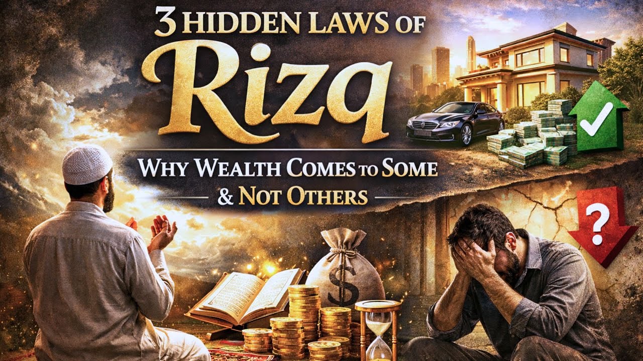 The Hidden law of RIZQ: Why some Get Wealth& Others Don't | POWERFUL ISLAMIC REMINDER ✅