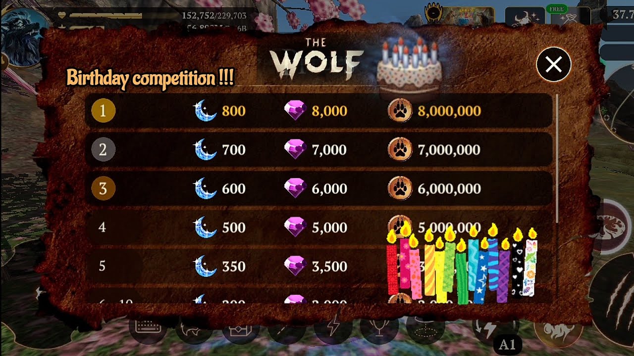 the wolf - lets Trying to do Birthday Competition to get big reward ❗
