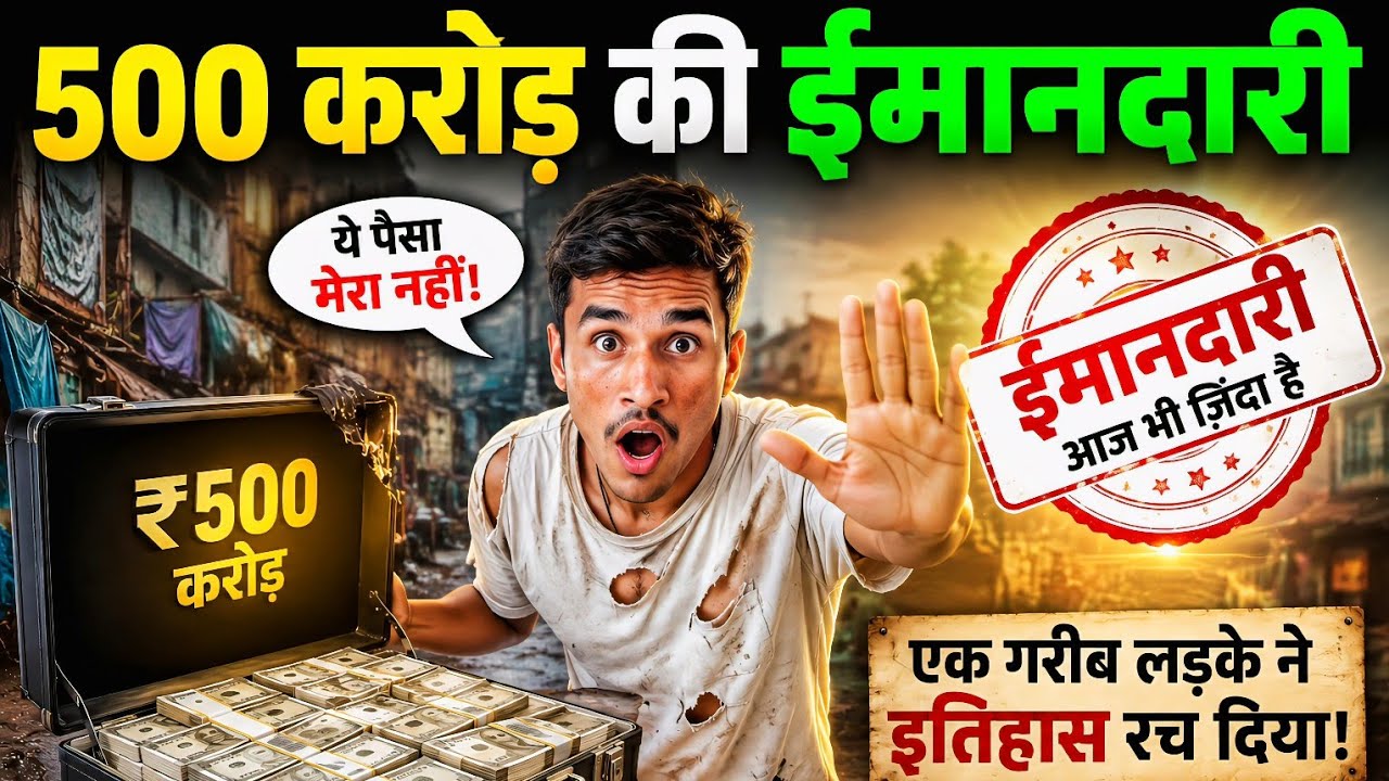 सब ने समझा कूड़ा बिनने वाला... लेकिन उसने 500 करोड वापस ला दिया 😱@OfficialFlyingStories