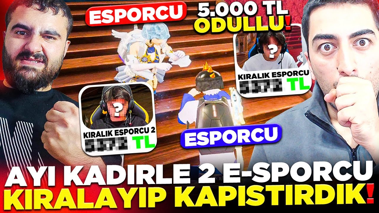 AYI KADİR İLE 2 TANE E-SPORCU KİRALAYIP KAPIŞTIRDIK❗ 5.000 TL ÖDÜLLÜ VS❗ - PUBG Mobile