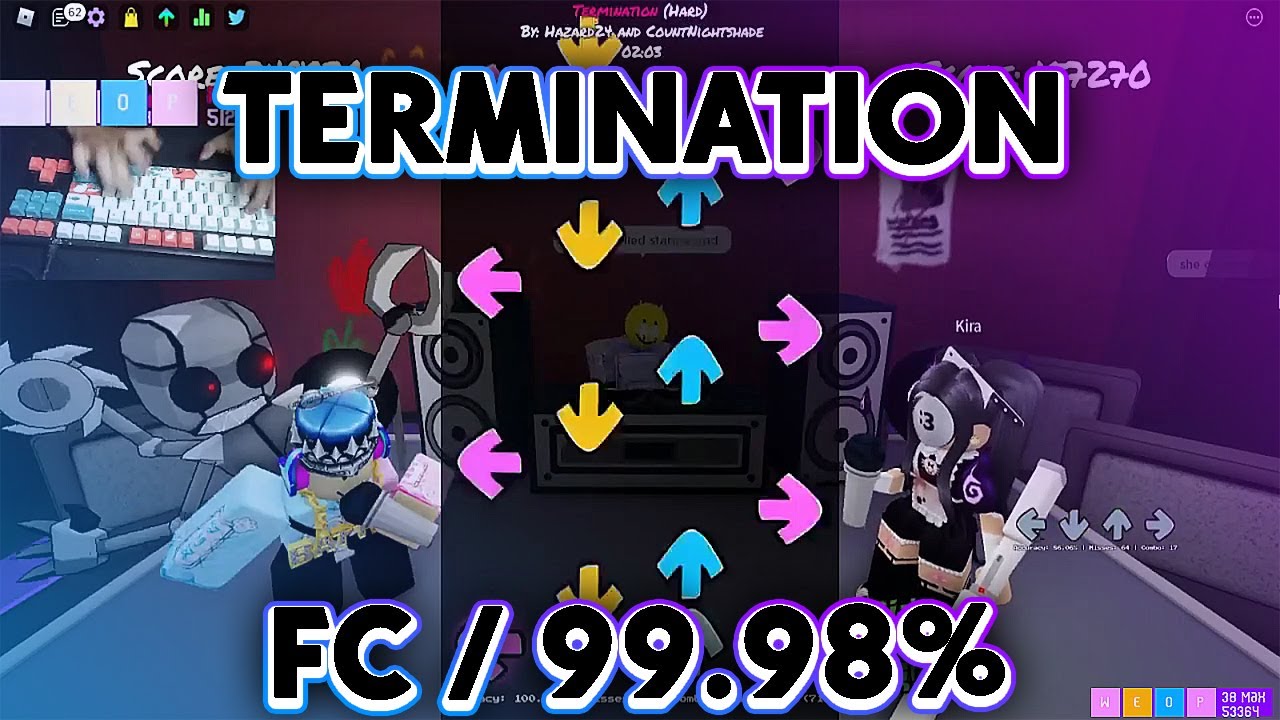 ROBLOX Funky Friday | Termination (Hard) 99.98% FULL COMBO / CURRENT BEST