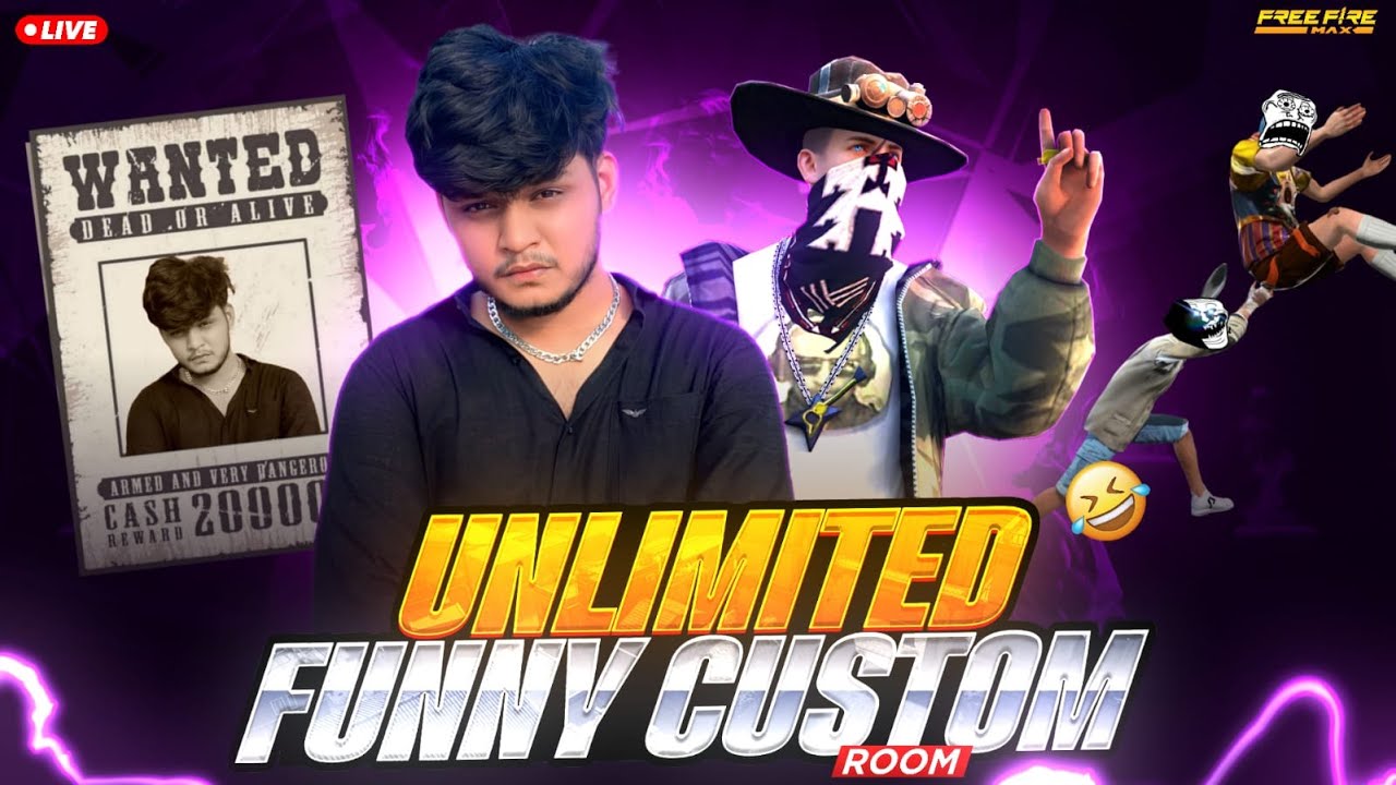 Live Free Fire Rank Push 🔥 | Intense Gameplay + Fun Custom Rooms 😈
