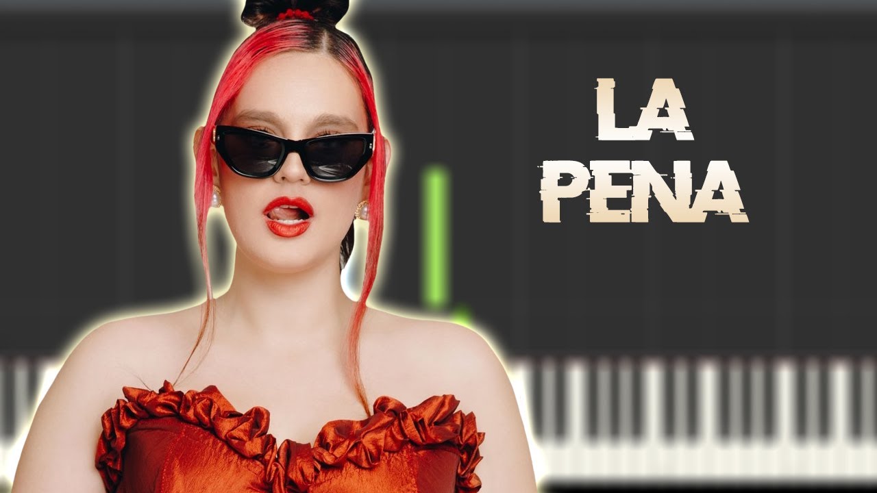 DeTeresa - La Pena | BENIDORM FEST 2025 | Instrumental Piano Tutorial / Partitura / Karaoke / MIDI