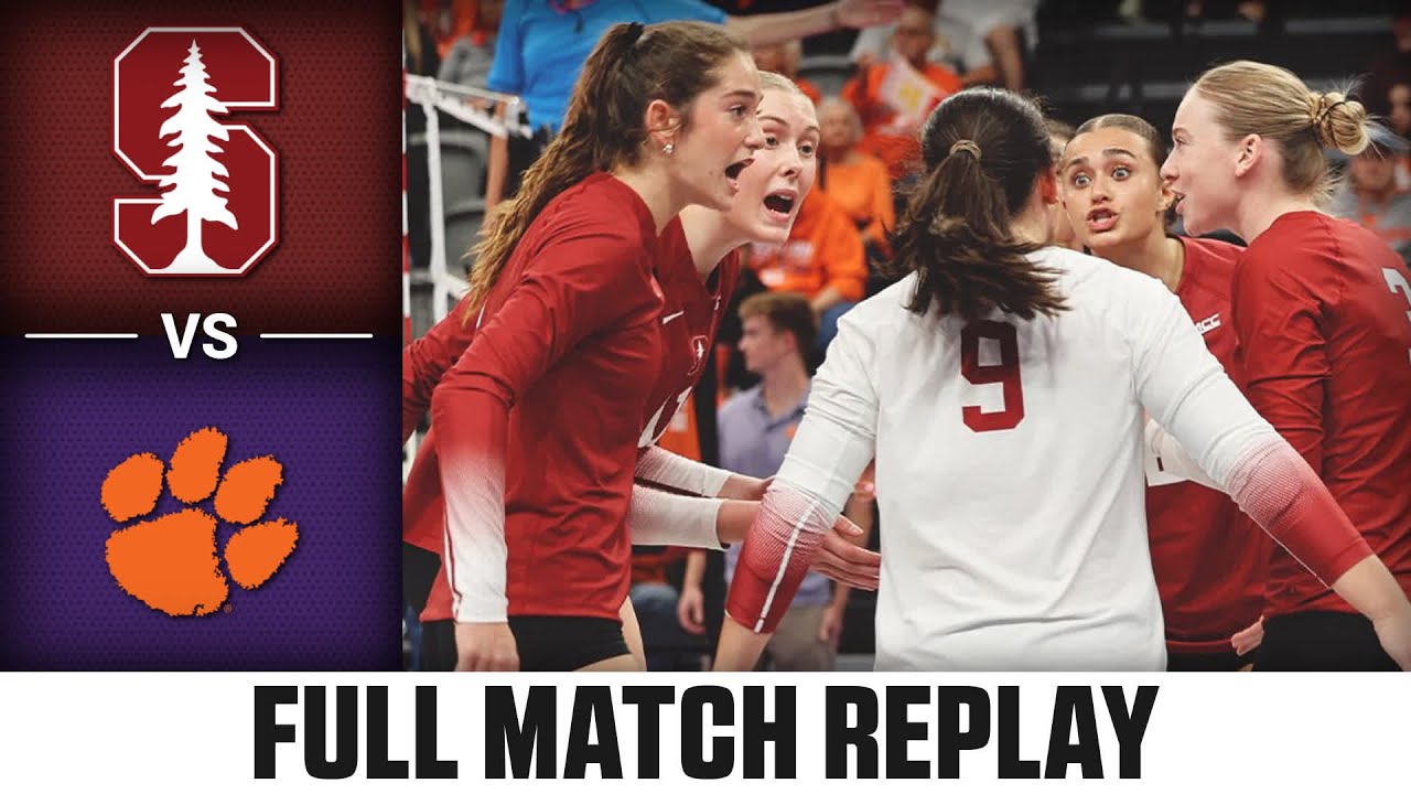 Stanford vs. Clemson Full Match Replay | 2025 ACC Volleyball