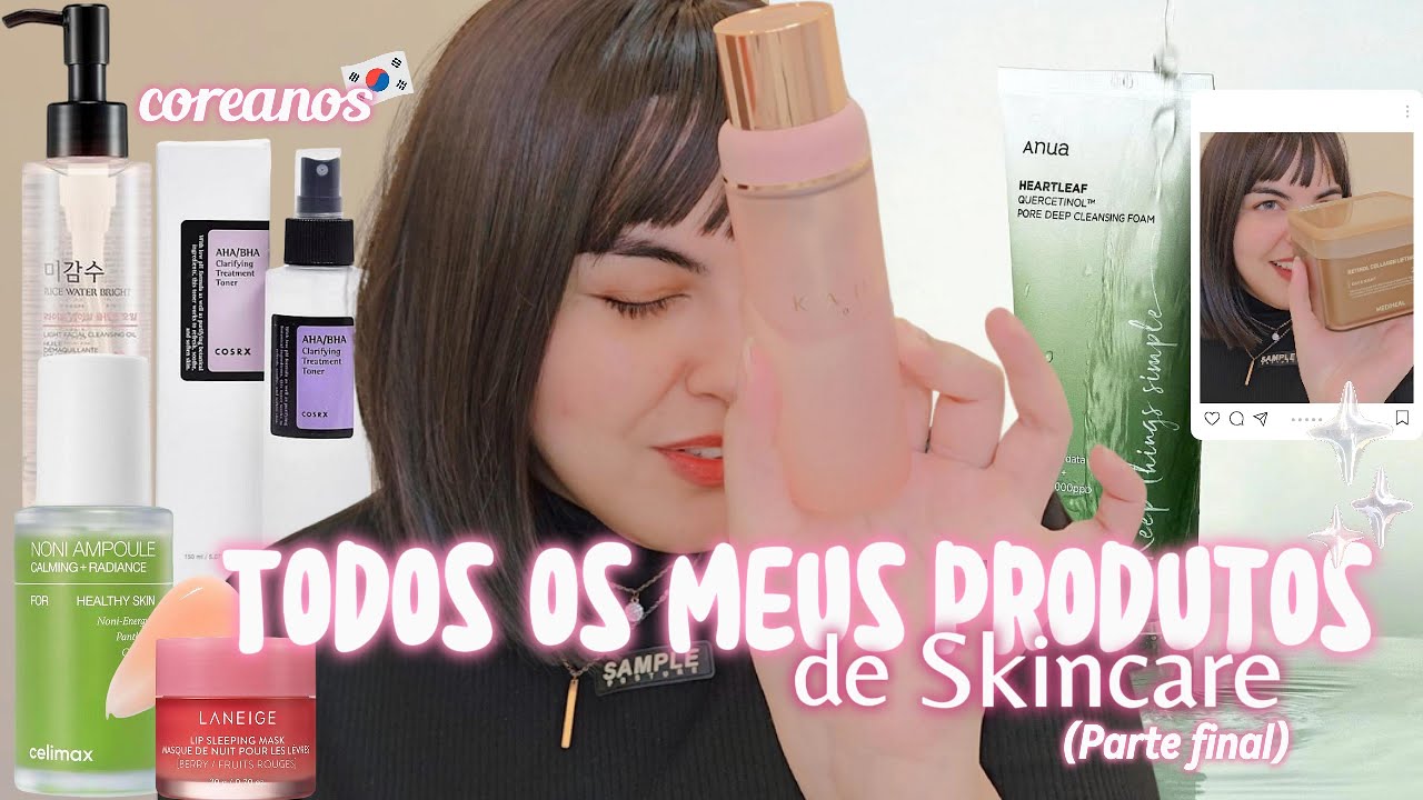 TODOS OS MEUS PRODUTOS DE SKINCARE (SÓ COREANOS): KAHI, COSRX, MEDIHEAL, LANEIGE, CELIMAX, ANUA...